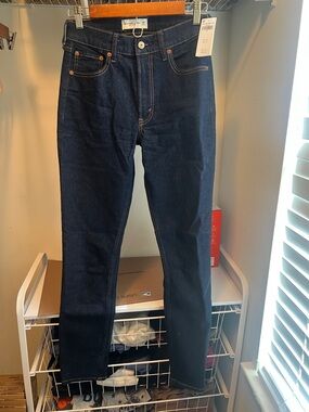 Abercrombie & Fitch Dark Indigo Skinny High Rise Jeans